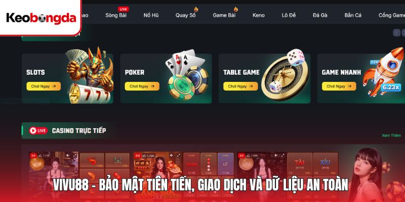 Vivu88 - Bảo Mật Tiên Tiến, Giao Dịch Và Dữ Liệu An Toàn